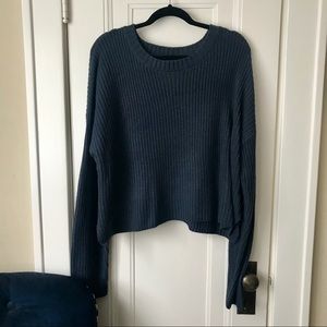 Plus Size Navy Knit Sweater